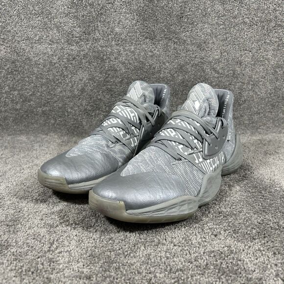 Adidas Harden Vol 4 EH2412 Mens Size 11.5 Gray White Basketball Shoes Used main image 6
